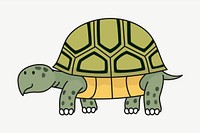 Turtle clipart illustration psd. Free public domain CC0 image.
