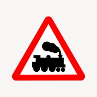 Train illustration vector. Free public domain CC0 image.