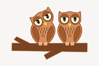 Owl clipart illustration vector. Free public domain CC0 image.