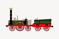Train collage element vector. Free public domain CC0 image.