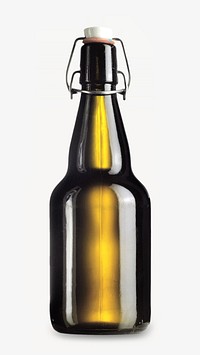 Beer bottle, isolated image