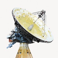 Radio telescope collage element, isolated image