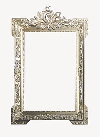 Antique frame collage element, isolated image psd