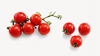 Cherry tomato fruit isolated image