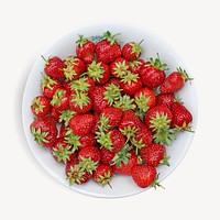 Strawberry fruit, isolated image