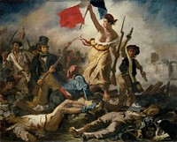 Eugène Delacroix's Liberty Leading the People, painting commemorating the French Revolution of 1830 (July Revolution) on 28 July 1830 by 