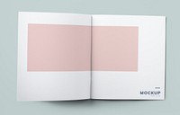 Centerfold of a brochure mockup