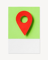 Map location marker icon isolated image