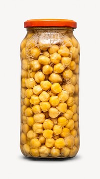 Canned chickpea  isolated design