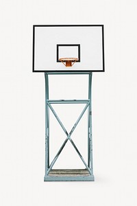Basketball court isolated image