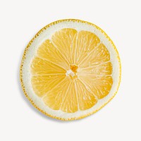 Lemon slice isolated design