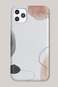 Smartphone case psd mockup abstract pattern product showcase