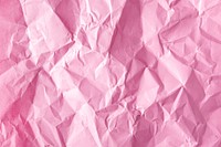 Pink crumpled paper texture background background psd