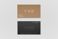 Minimal business card mockup, professional branding psd