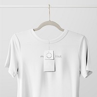 Simple tshirt mockup psd in minimal design