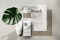 Beauty branding product mockup psd set