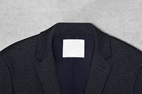 Blank blazer label, product branding with design space
