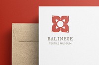 Logo mockup psd on corporate identity branding letterhead