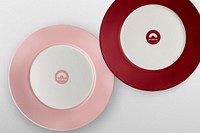 Ceramic dishes mockup psd