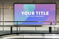 Billboard mockup, advertising sign psd on the wall