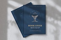 Book cover mockup psd, editable design 