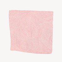 Pink paper square collage element background psd