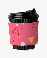 Coffee cup mockup, product branding psd