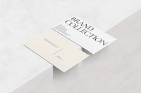 Minimal business card mockup, professional branding psd