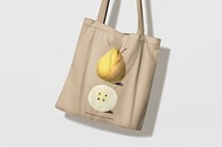 Canvas tote bag mockup psd