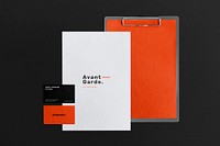 Professional corporate identity mockup, stationery set psd