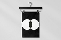 Black and white abstract poster