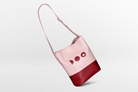 Pink shoulder bag, women's accessory