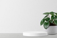 Minimal product background mockup, 3D podium psd