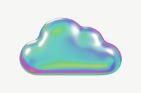 3D metallic cloud psd