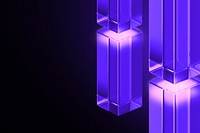 Purple glass pillars background, digital remix psd