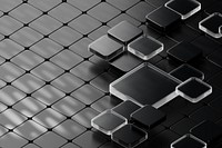 Black square pattern background