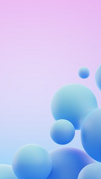 Gradient fluid border mobile wallpaper, digital remix