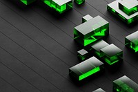 Digital green squares background