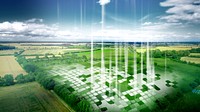 IoT smart agriculture desktop wallpaper, farming technology