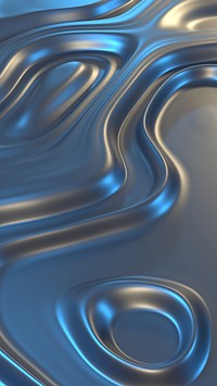 Blue metallic topography mobile wallpaper, digital remix