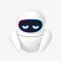 3D sad robot, innovative technology psd