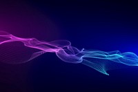 Purple gradient technology background, digital remix psd