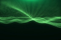 Smart technology green background, abstract digital remix