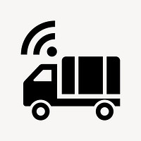 Logistic technology flat icon vector