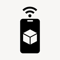 Delivery tracking flat icon vector