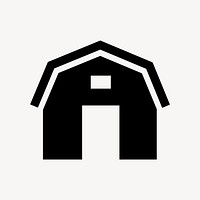 Barn flat icon element vector