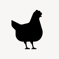 Chicken flat icon element vector