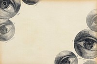 Vintage human eye background, vintage artwork by Isaac Weissenbruch psd, remixed by rawpixel