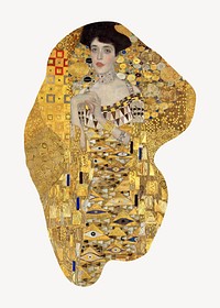 Gustav Klimt's famous painting Portrait of Adele Bloch-Bauer I design, remixed by rawpixel