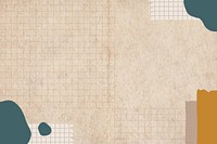 Beige abstract paper background, aesthetic border